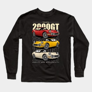 Toyota 2000GT Retro Car Long Sleeve T-Shirt